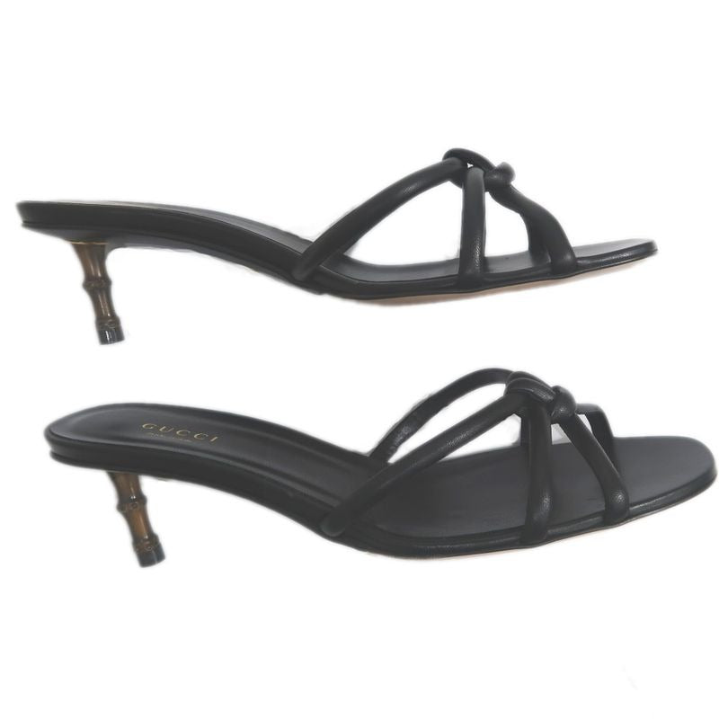 Gucci Sandals Bamboo-37 1 2 Black Shoes Apparel — view 4