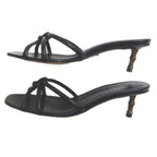 Gucci Sandals Bamboo-37 1 2 Black Shoes Apparel — view 5