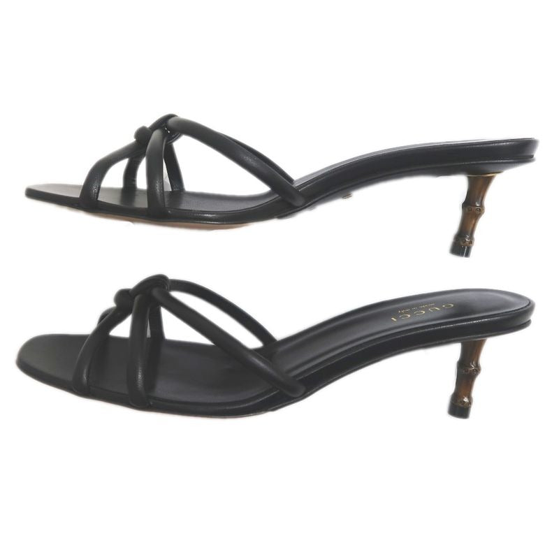 Gucci Sandals Bamboo-37 1 2 Black Shoes Apparel — view 5