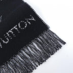 Louis Vuitton Mono Check Scarf Black White — view 2