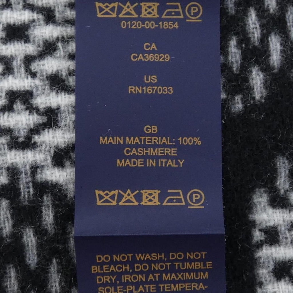 Louis Vuitton Mono Check Scarf Black White — view 3