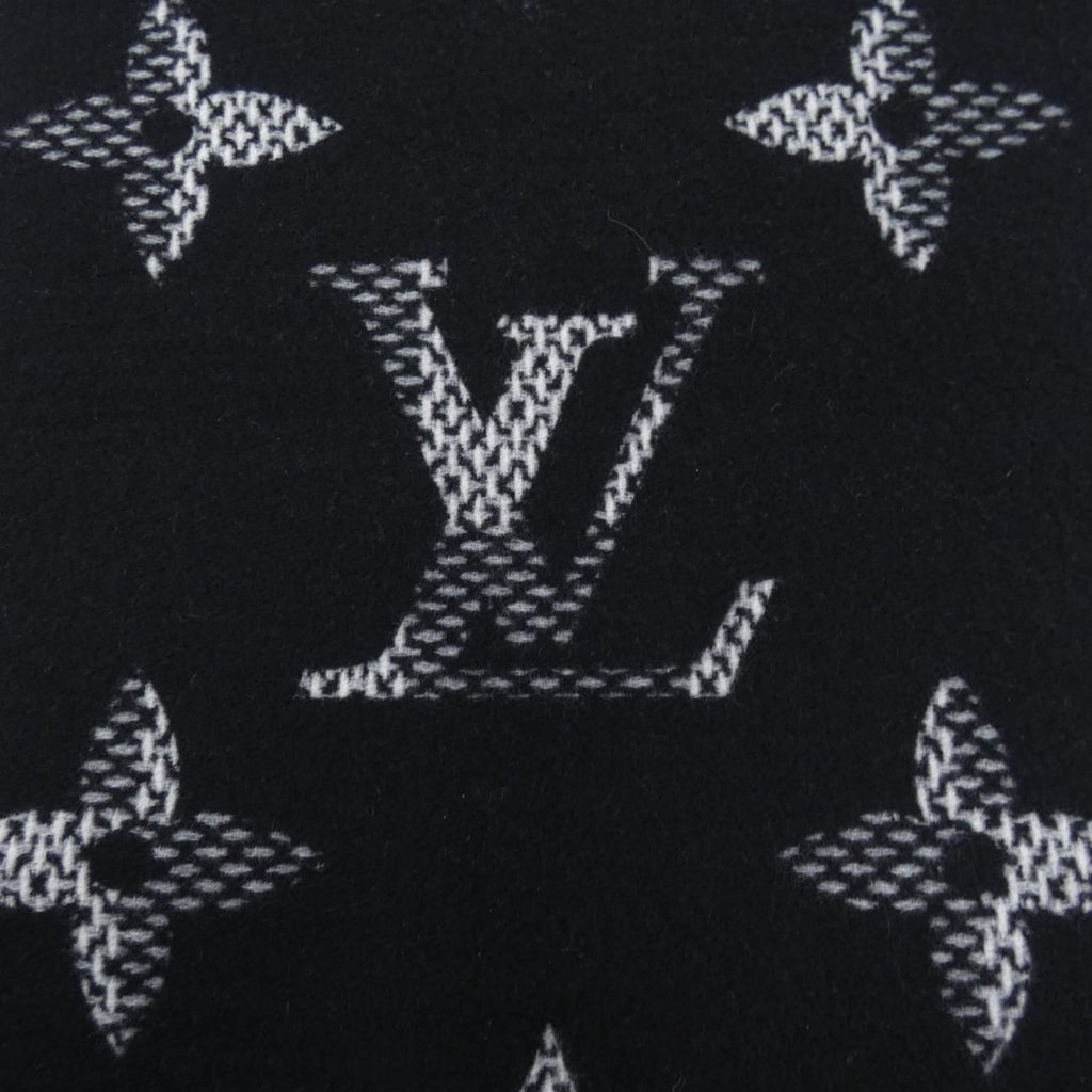 Louis Vuitton Mono Check Scarf Black White — view 4