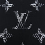 Louis Vuitton Mono Check Scarf Black White — view 4