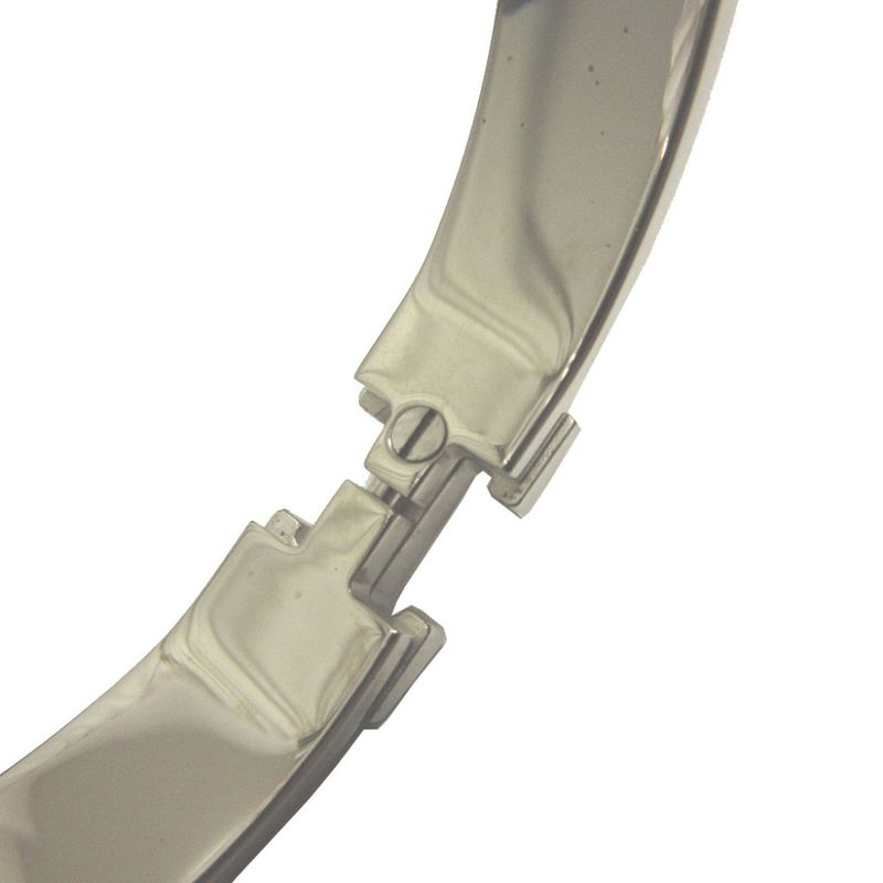 Hermes Click Clack H PM Metal Orange Silver Bangle Bracelet 0617 — view 5