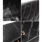 Chanel Chain Shoulder Bag Diana Flap Lambskin Gold Crossbody 25 Quilted — view 9