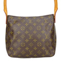 Louis Vuitton Shoulder Bag Looping MM Monogram Leather Brown