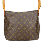 Louis Vuitton Shoulder Bag Looping MM Monogram Leather Brown