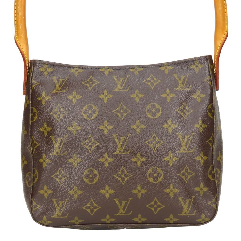 Louis Vuitton Shoulder Bag Looping MM Monogram Leather Brown