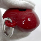 Christian Dior Key Ring Red Silver Plastic — view 8