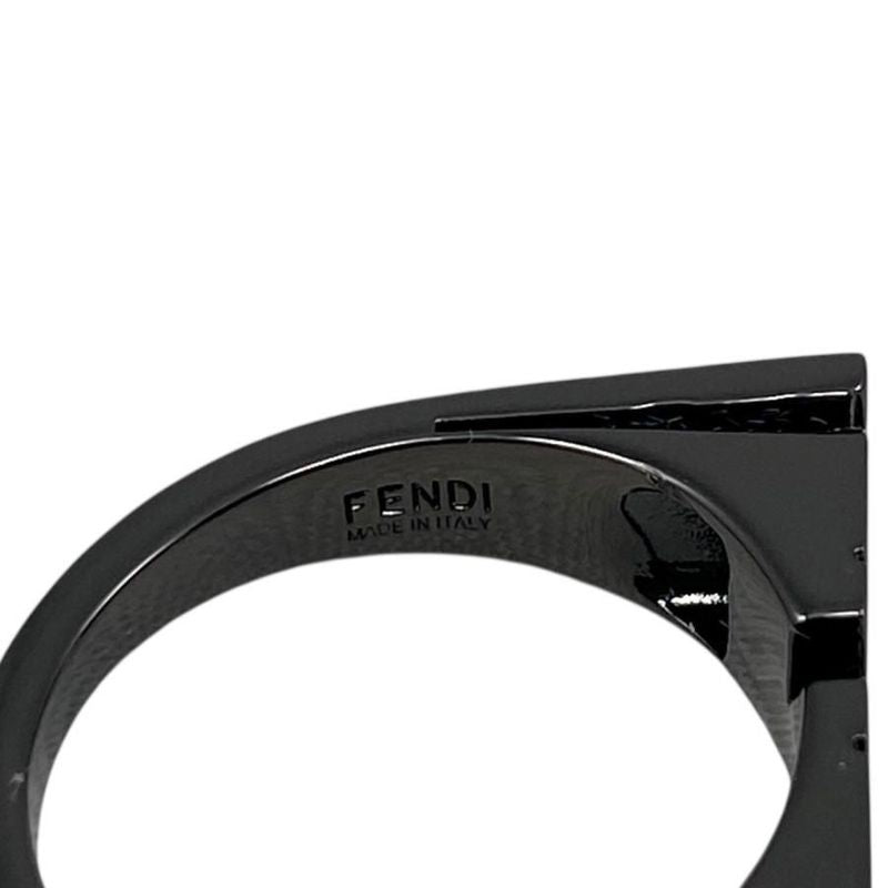 Fendi Ring Logo Letta 7 Aj272 M Size Black — view 8