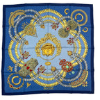 Hermes Scarf Silk Carre 90 Kosmima Space Blue