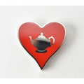 Hermes Scarf Ring Holder Heart Shape Red