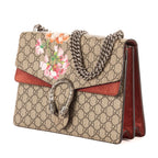 Gucci Blooms Dionysus Beige Burgundy Supreme Canvas Shoulder Bag — view 2