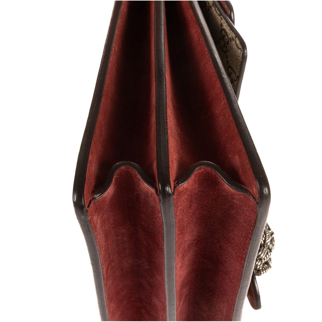 Gucci Blooms Dionysus Beige Burgundy Supreme Canvas Shoulder Bag — view 7