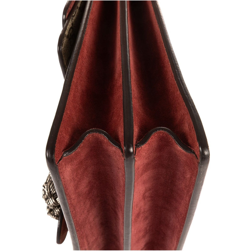 Gucci Blooms Dionysus Beige Burgundy Supreme Canvas Shoulder Bag — view 8