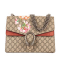 Gucci Blooms Dionysus Beige Burgundy Supreme Canvas Shoulder Bag