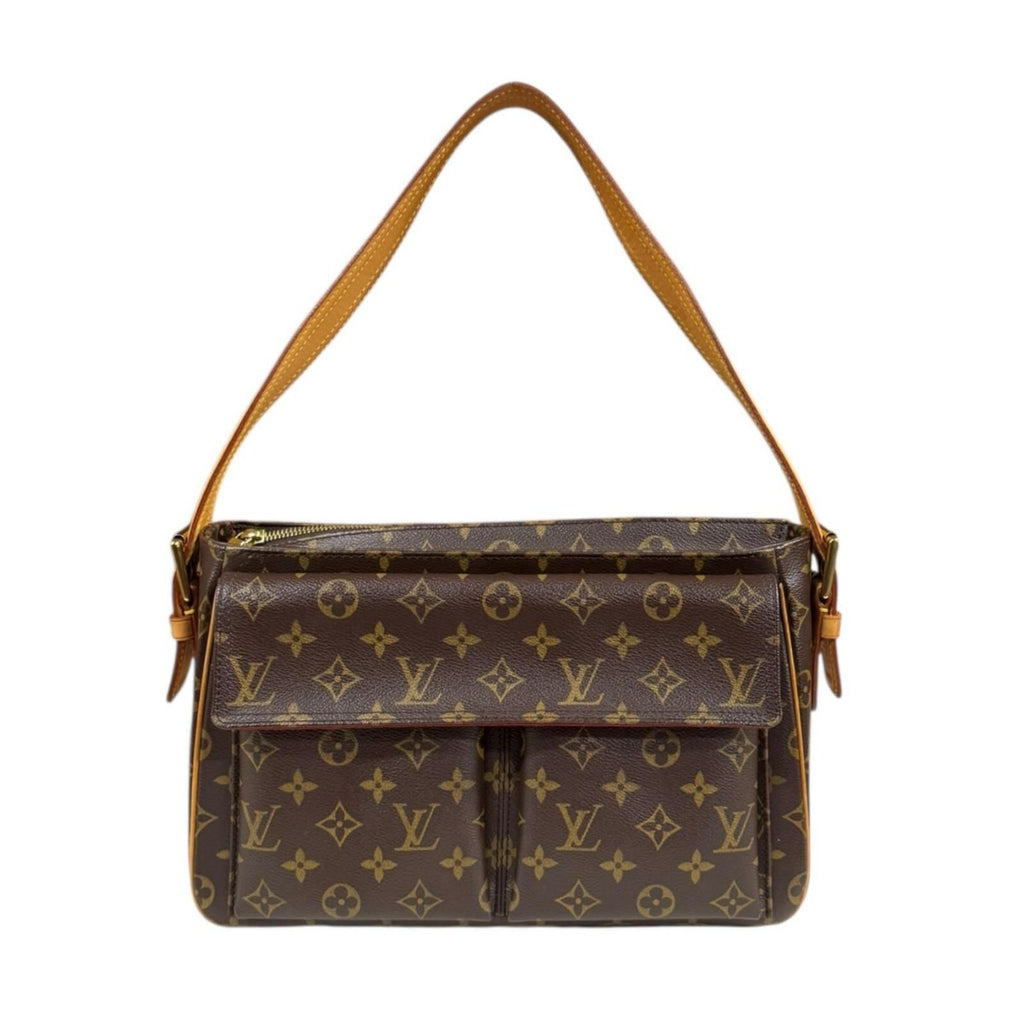 Louis Vuitton Viva-Cite GM Monogram Shoulder Bag Canvas Brown Viva Cite