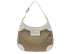Dior Street Chic Trotter Bag Brown White Canvas