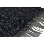 Fendi Scarf Winter Reversible Wool 100% FF Logo Zucca Pattern Black Gray — view 7