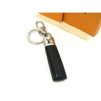 Louis Vuitton Key Holder Dragonne Padlock Black Leather Metal — view 4