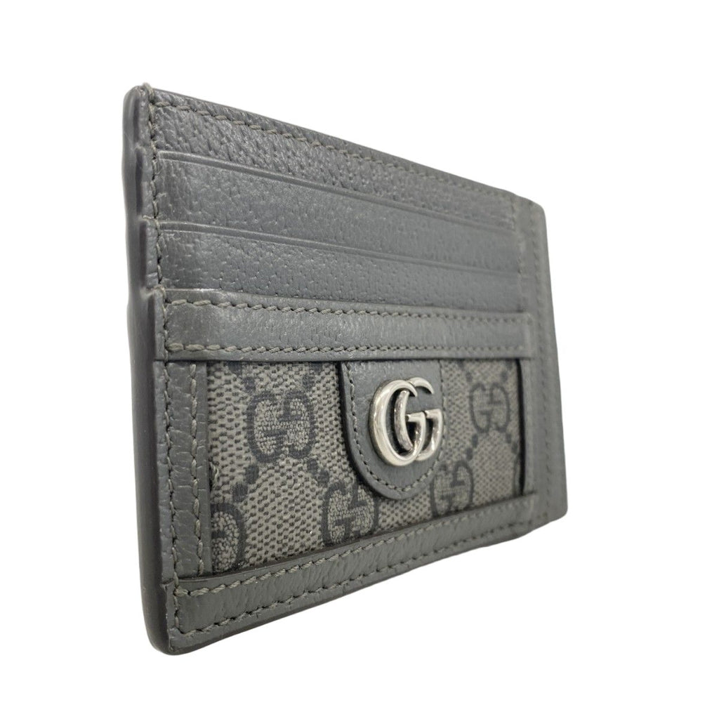 Gucci Card Case Ophidia Gray Silver — view 2