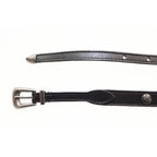 Saint Laurent Paris Narrow Belt Leather Western Black Aa — view 2