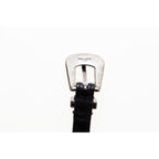 Saint Laurent Paris Narrow Belt Leather Western Black Aa — view 4