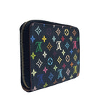 Louis Vuitton Zippy Coin Purse Monogram Multicolor Noir Leather Black Beige — view 2