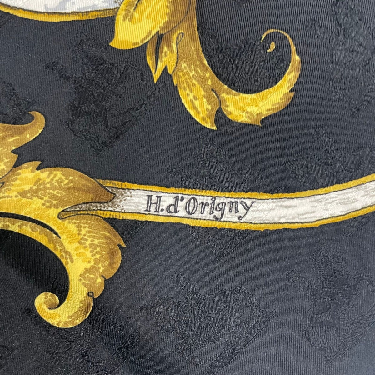 Hermes Scarf Silk Carre 90 L'instruction du Roy Imperial Studies Black — view 8