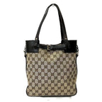 Gucci GG Canvas Tote Beige Brown