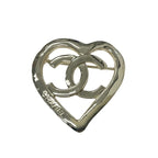 Chanel Brooch Corsage Gold Coco Mark Logo Heart — view 2