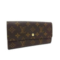 Louis Vuitton Long Wallet Monogram Pochette Porte Monet Cles Di Brown
