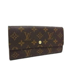 Louis Vuitton Long Wallet Monogram Pochette Porte Monet Cles Di Brown