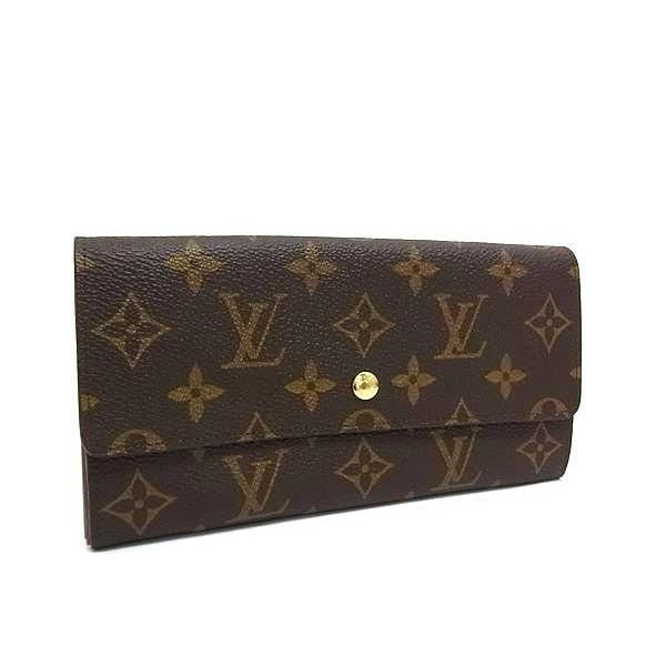 Louis Vuitton Long Wallet Monogram Pochette Porte Monet Cles Di Brown