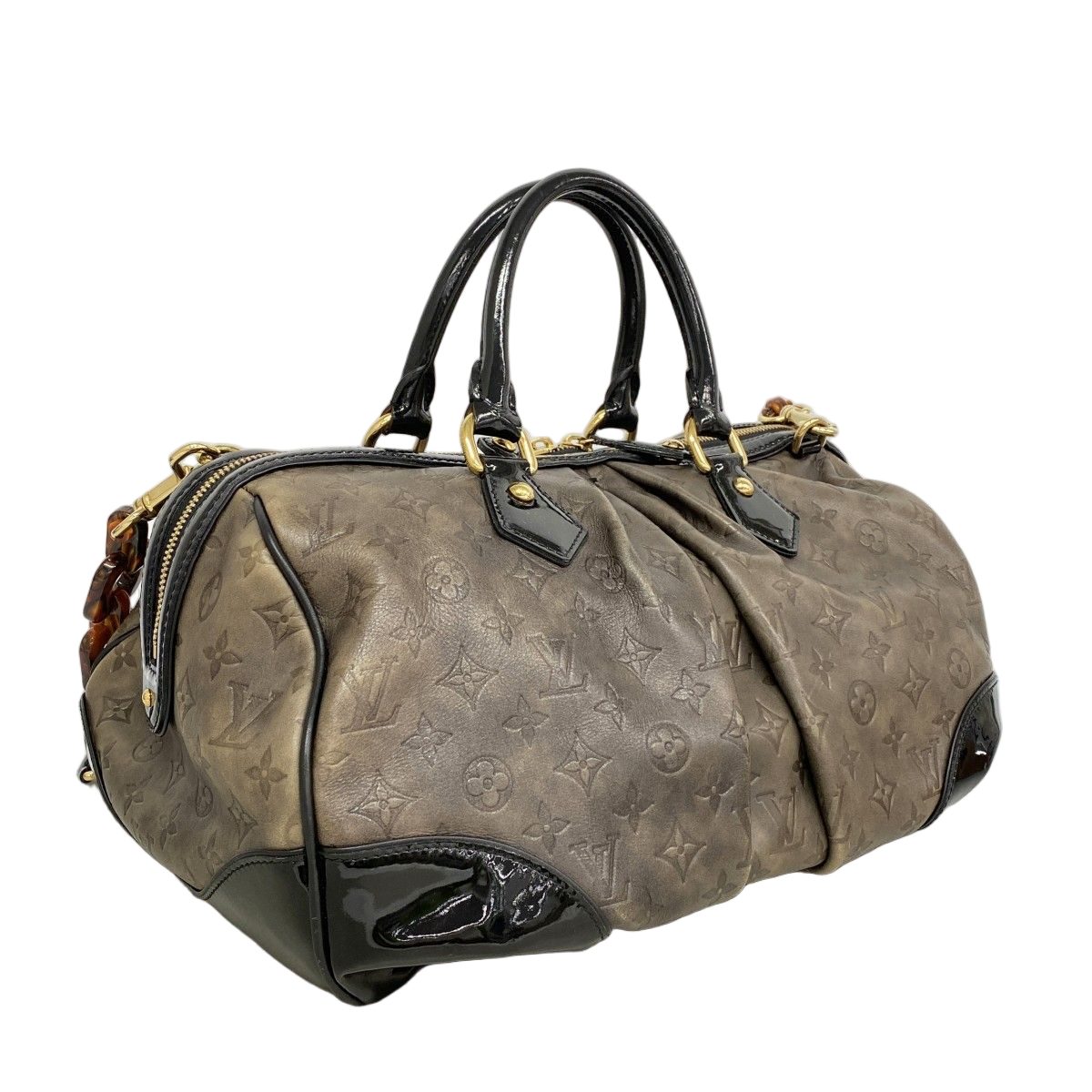 Louis Vuitton Handbag Monogram Steven Black Brown — view 2