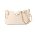 Louis Vuitton Monogram Empreinte Pouch 2-Way Shoulder Bag Leather Cream