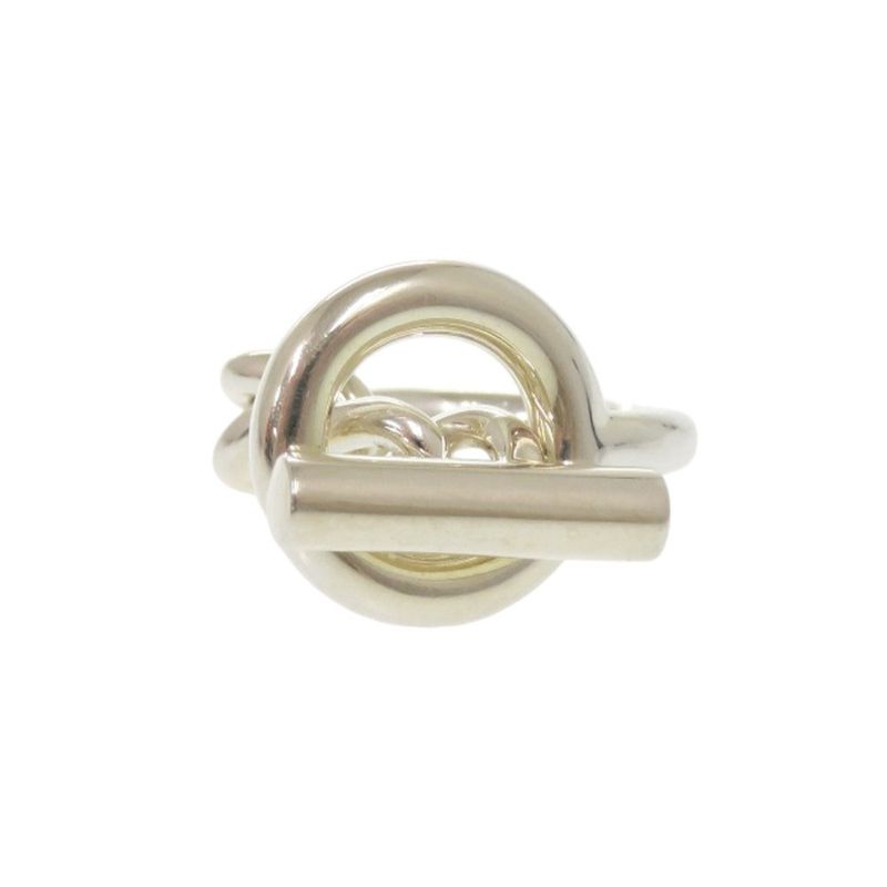 Hermes Croisette Silver 925 Size 51 Ring 1172 — view 8