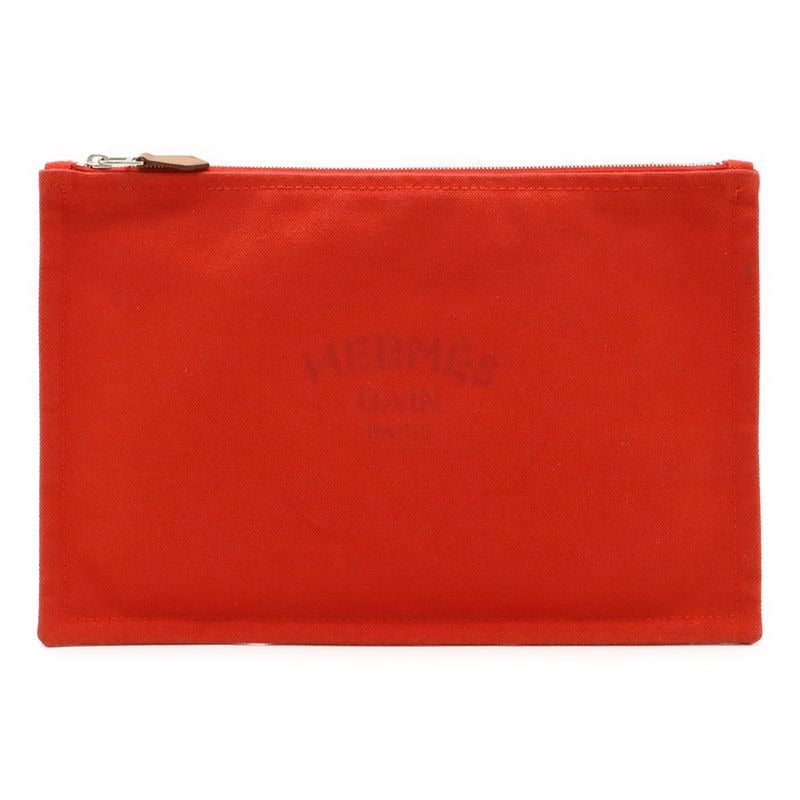 Hermes Yachting GM Flat Pouch Cosmetic Small Bag Clutch