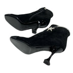 Chanel Boots Short Shoes Suede Fabric Black Rhinestone Star — view 6