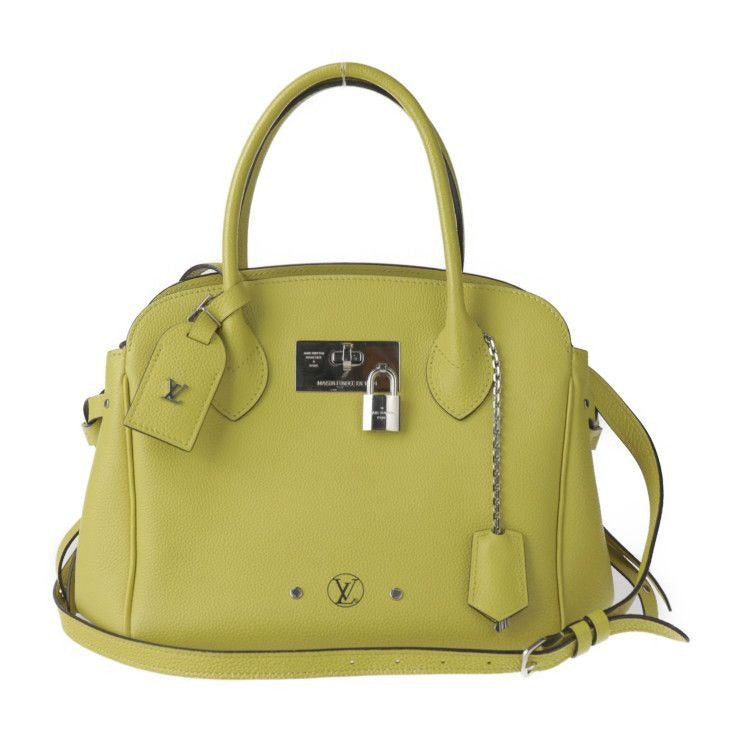 Louis Vuitton Mira PM Handbag Leather Veil Acid Yellowish Silver
