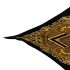 Hermes Scarf Pleats Silk Animaux Solaires Animals of the Sun Black — view 3