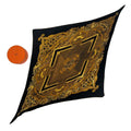 Hermes Scarf Pleats Silk Animaux Solaires Animals of the Sun Black