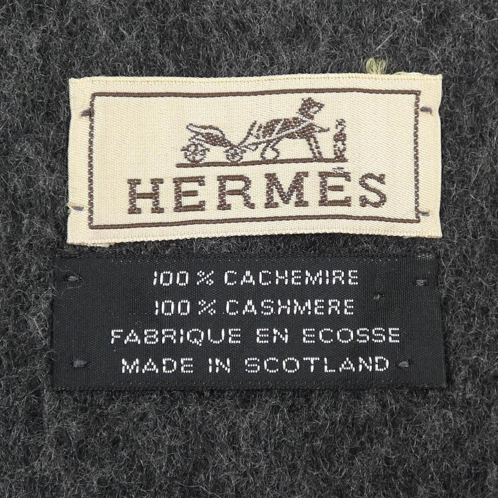 Hermes Scarf Cashmere Gray — view 3
