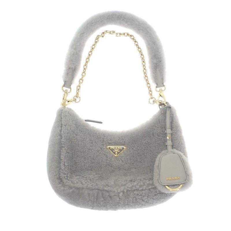 Prada Re-edition Shearling Mini 1 Bc204 2 EC9 F0591 Shoulder Bag 3-Way Fur