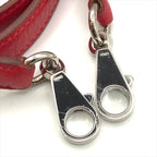 Hermes Kelly Bolide Leather Silver Shoulder Strap Red — view 3