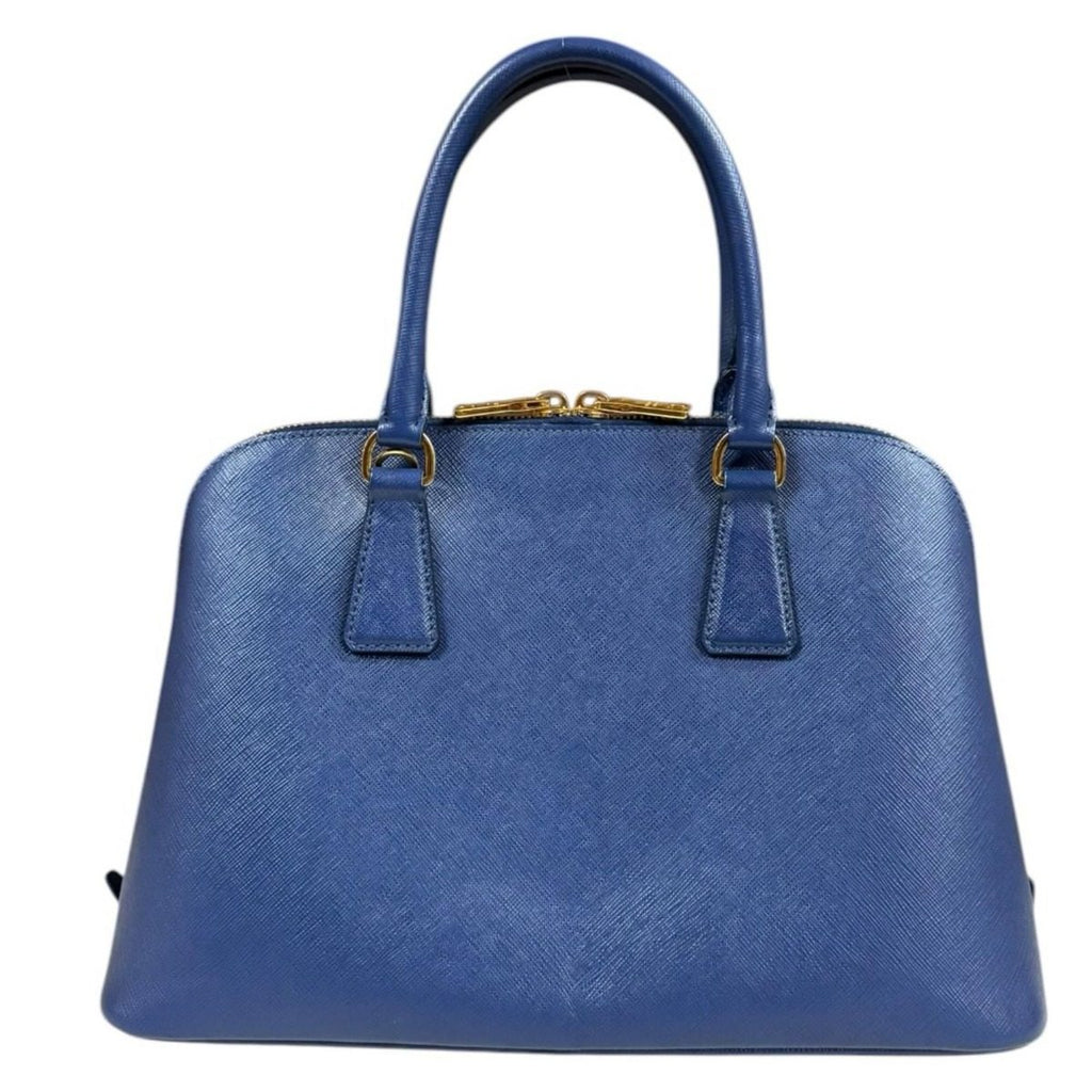 Prada Promenade Saffiano Shoulder Bag Leather Navy — view 3