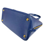 Prada Promenade Saffiano Shoulder Bag Leather Navy — view 7