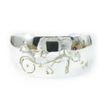 Hermes Vintage Carreche Carriage Dog Bracelet Bangle Silver