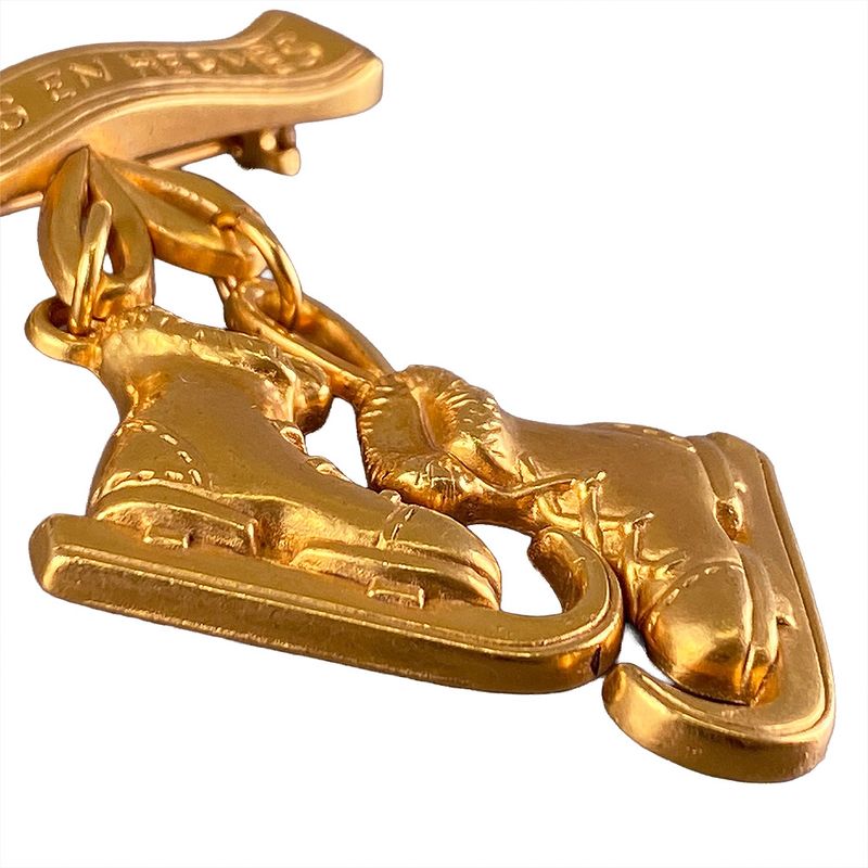 Hermes Skate Shoes Motif Brooch — view 5