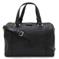 Loewe Fusta 31 Mini Boston Bag 2-Way Leather Black Gold